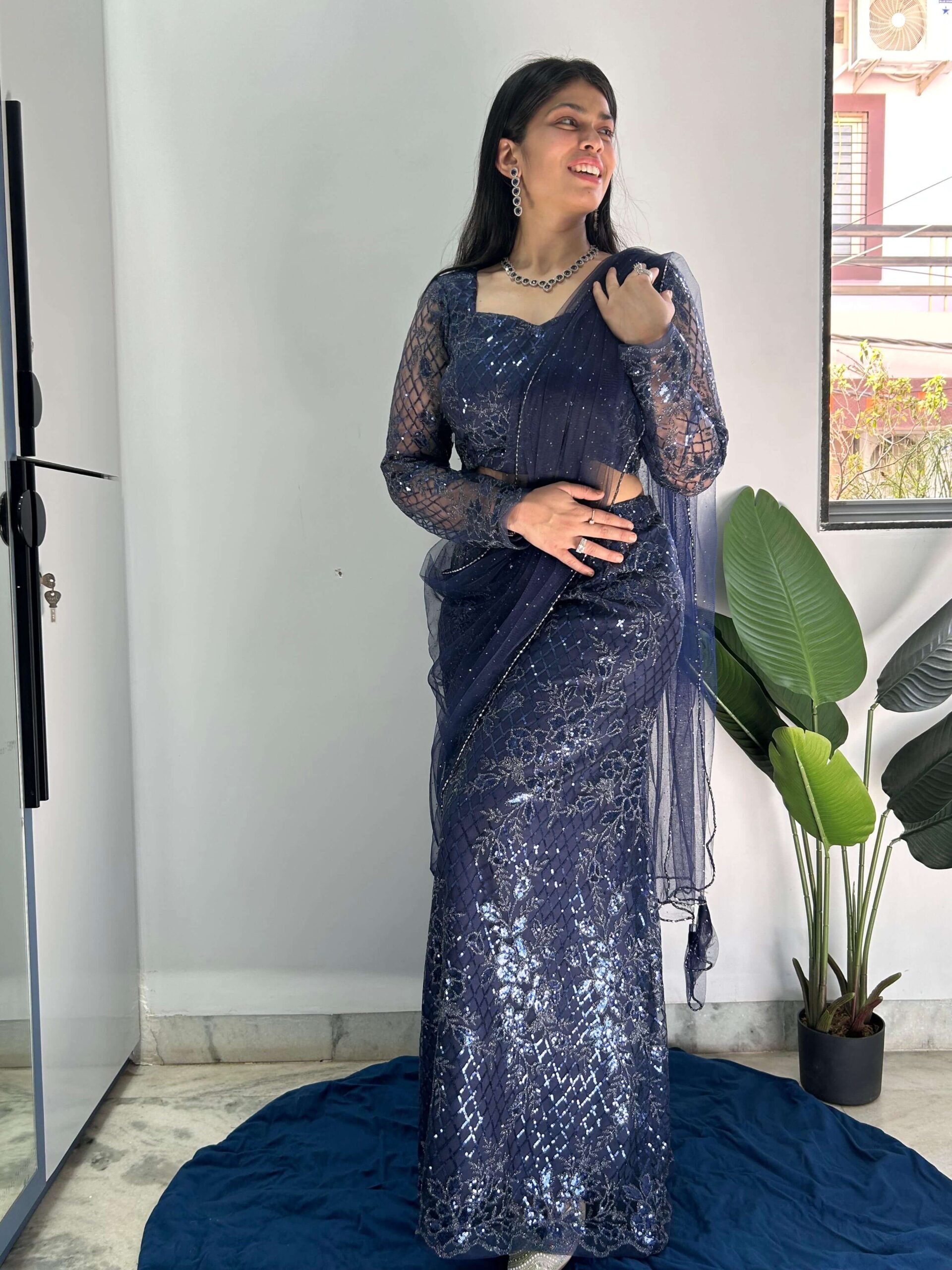 Royal Blue Queen Lehenga